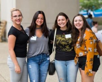 Students smiling